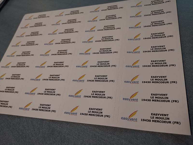 Étiquettes d'adresse