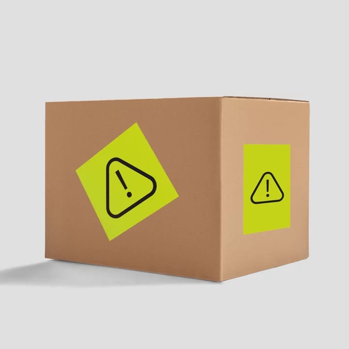 Étiquettes d’emballage - fluo